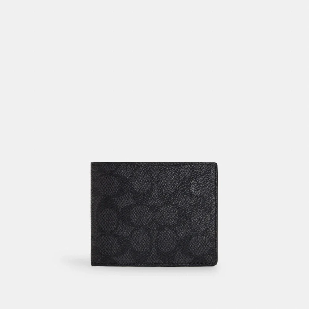 Coach Outlet Men's 3-In-1 Wallet In Signature Canvas